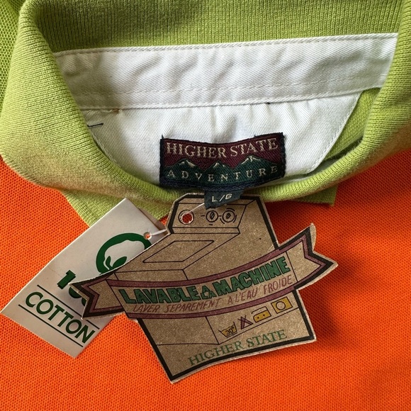 Vintage NWT Higher State Kayaking Polo Shirt Large - Picture 3 of 6
